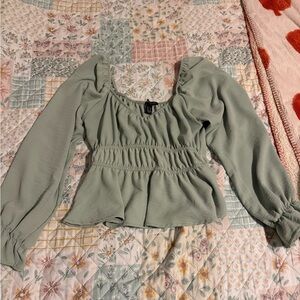 Streetwear Society Light Green Blouse